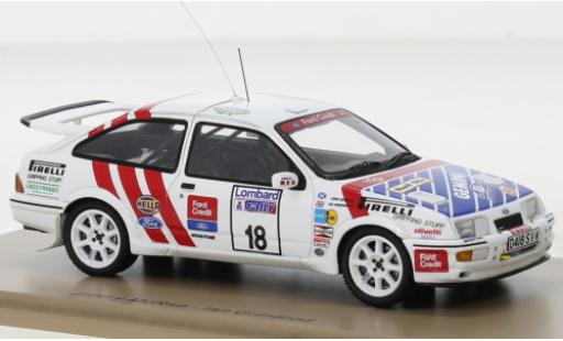 Diecast model cars Ford Sierra 1/43 Spark RS Cosworth No.18 Rallye WM RAC Rallye 1987 Ford Sierra 1/43 Spark RS Cosworth No.18 Rallye WM RAC Rallye 1987 diecast model cars