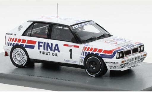 Diecast model cars Lancia Delta 1/43 Spark HF Integrale 16V No.1 Fina Rallye WM Tour de Corse 1991 Lancia Delta 1/43 Spark HF Integrale 16V No.1 Fina Rallye WM Tour de Corse 1991 diecast model cars