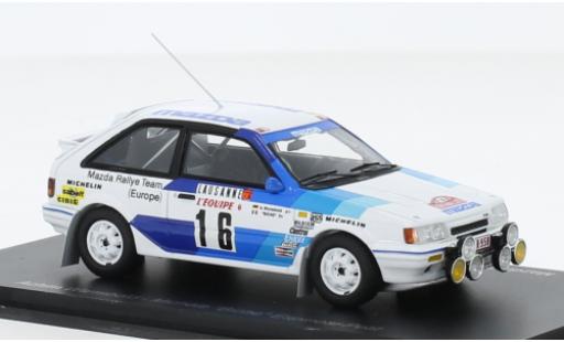 Diecast model cars Mazda 323 1/43 Spark 4WD No.16 Rally Team Europe Rallye WM Rallye Monte Carlo 1986 Mazda 323 1/43 Spark 4WD No.16 Rally Team Europe Rallye WM Rallye Monte Carlo 1986 diecast model cars