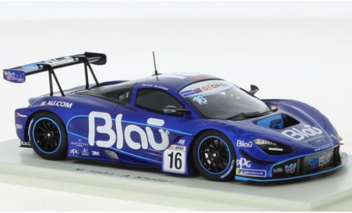 Diecast model cars McLaren 720 1/43 Spark S GT3 No.16 Teo Martin Motorsport Blau Farmaceutica International GT Open 2019 McLaren 720 1/43 Spark S GT3 No.16 Teo Martin Motorsport Blau Farmaceutica International GT Open 2019 diecast model cars