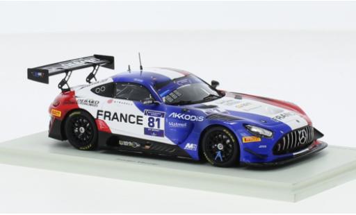 Diecast model cars Mercedes AMG GT 1/43 Spark 3 No.81 Team France FIA Motorsport Games GT Sprint Cup Paul Ricard 2022 Mercedes AMG GT 1/43 Spark 3 No.81 Team France FIA Motorsport Games GT Sprint Cup Paul Ricard 2022 diecast model cars
