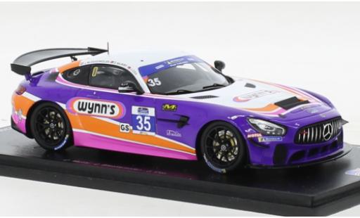 Diecast model cars Mercedes AMG GT 1/43 Spark 4 No.35 -AMG Team Riley Motorsports IMSA Watkins Glen 2019 Mercedes AMG GT 1/43 Spark 4 No.35 -AMG Team Riley Motorsports IMSA Watkins Glen 2019 diecast model cars