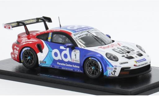 Diecast model cars Porsche 991 GT3 Cup 1/43 Spark 911  No.1 Carrera Cup Scandinavia 2022 Porsche 991 GT3 Cup 1/43 Spark 911  No.1 Carrera Cup Scandinavia 2022 diecast model cars