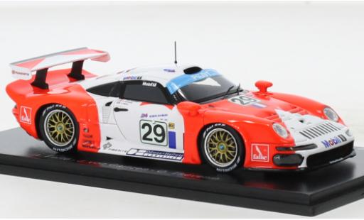 Diecast model cars Porsche 996 GT1 1/43 Spark 911 No.29 Ste JB Jabouille-Bouresche 24h Le Mans 1997 Porsche 996 GT1 1/43 Spark 911 No.29 Ste JB Jabouille-Bouresche 24h Le Mans 1997 diecast model cars