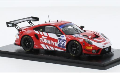 Diecast model cars Porsche 911 1/43 Spark GT3 R No.53 Team Türkiye FIA Motorsport Games GT Sprint Cup Paul Ricard 2022 Porsche 911 1/43 Spark GT3 R No.53 Team Türkiye FIA Motorsport Games GT Sprint Cup Paul Ricard 2022 diecast model cars