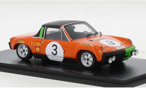 Diecast model cars Porsche 914 1/43 Spark /6 No.3 Marathon de la Route 1970 Porsche 914 1/43 Spark /6 No.3 Marathon de la Route 1970 diecast model cars