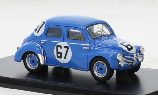 Diecast model cars Renault 4CV 1/43 Spark blue No.67 24h Le Mans 1952 Renault 4CV 1/43 Spark blue No.67 24h Le Mans 1952 diecast model cars