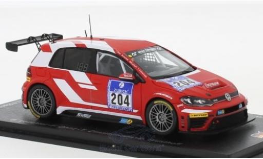 Diecast model cars Volkswagen Golf 1/43 Spark GTI TCR No.204 racing one GmbH 24h Nürburgring 2016 B.Leuchter/F.Danz/T.Zimmermann/D.Wüsthoff Volkswagen Golf 1/43 Spark GTI TCR No.204 racing one GmbH 24h Nürburgring 2016 B.Leuchter/F.Danz/T.Zimmermann/D.Wüsthoff diecast model cars