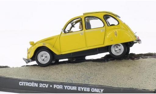 Diecast model cars Citroen 2CV 1/43 SpecialC 6 yellow James Bond 007 In tödlicher Mission ohne Vitrine Citroen 2CV 1/43 SpecialC 6 yellow James Bond 007 In tödlicher Mission ohne Vitrine diecast model cars
