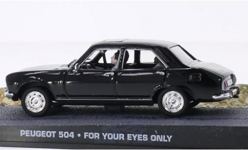Diecast model cars Peugeot 504 1/43 SpecialC black James Bond 007 In tödlicher Mission ohne Vitrine Peugeot 504 1/43 SpecialC black James Bond 007 In tödlicher Mission ohne Vitrine diecast model cars
