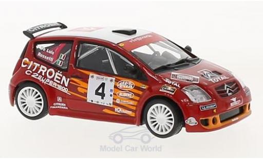 Diecast model cars Citroen C2 1/43 SpecialC S1600 No.4 Rallye WM Rallye Targa Florio 2004 L.Rossetti/D.De Luis ohne Vitrine Citroen C2 1/43 SpecialC S1600 No.4 Rallye WM Rallye Targa Florio 2004 L.Rossetti/D.De Luis ohne Vitrine diecast model cars