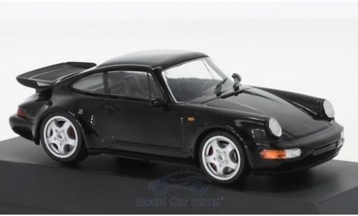 Diecast model cars Porsche 964 Turbo 1/43 SpecialC 911 Turbo black 1990 911 Collection Porsche 964 Turbo 1/43 SpecialC 911 Turbo black 1990 911 Collection diecast model cars