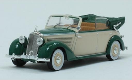 Diecast model cars Mercedes 230 1/43 SpecialC Cabriolet D green/beige 1939 ohne Vitrine Mercedes 230 1/43 SpecialC Cabriolet D green/beige 1939 ohne Vitrine diecast model cars