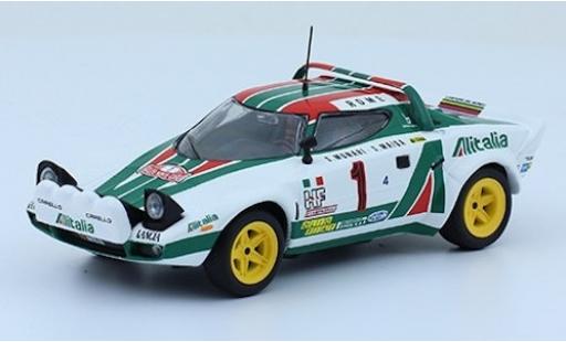 Diecast model cars Lancia Stratos 1/43 SpecialC HF No.1 Alitalia Rallye WM Rallye Monte Carlo 1977 S.Munari/S.Maiga ohne Vitrine Lancia Stratos 1/43 SpecialC HF No.1 Alitalia Rallye WM Rallye Monte Carlo 1977 S.Munari/S.Maiga ohne Vitrine diecast model cars