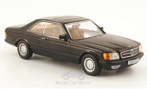 Mercedes 500 1/43 SpecialC SEC (C126) black 1981 ohne Vitrine diecast model cars