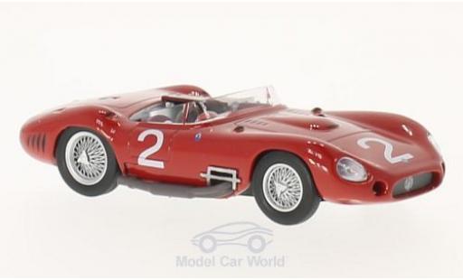 Diecast model cars Maserati 450 1/43 SpecialC S No.2 GP Venezuela 1957 J.Behra/S.Moss/H.Sc ohne Vitrine Maserati 450 1/43 SpecialC S No.2 GP Venezuela 1957 J.Behra/S.Moss/H.Sc ohne Vitrine diecast model cars