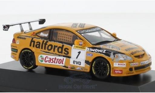 Diecast model cars Honda Integra 1/43 SpecialC Type-R RHD No.1 Team Halfords BTCC 2006 M.Neal Honda Integra 1/43 SpecialC Type-R RHD No.1 Team Halfords BTCC 2006 M.Neal diecast model cars