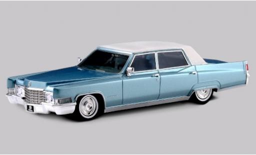 Cadillac Fleetwood 1/43 Stamp Models 60 Special Brougham metallic blue/matt-white 1969 diecast model cars