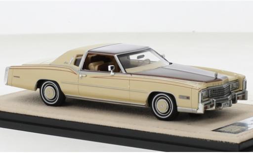 Diecast model cars Cadillac Eldorado 1/43 Stamp Models Biarritz beige/brown 1978 Cadillac Eldorado 1/43 Stamp Models Biarritz beige/brown 1978 diecast model cars