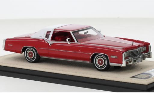 Diecast model cars Cadillac Eldorado 1/43 Stamp Models Biarritz red/white 1978 Cadillac Eldorado 1/43 Stamp Models Biarritz red/white 1978 diecast model cars