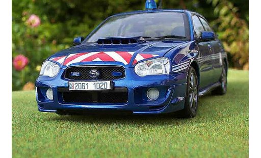 Subaru Impreza Police 1/18 Autoart STI gendarmerie / diecast model cars