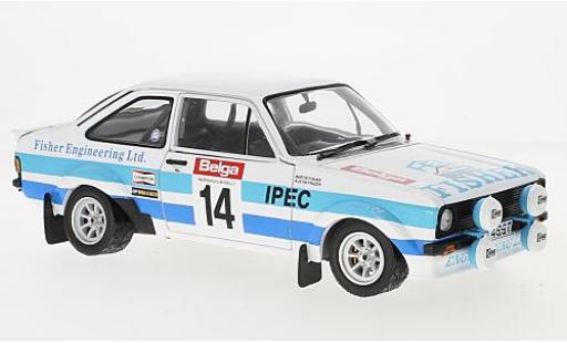 Diecast model cars Ford Escort 1/18 Sun Star II RS1800 No.14 Rally Ypern 1981 B.Fisher/A.Frazer Ford Escort 1/18 Sun Star II RS1800 No.14 Rally Ypern 1981 B.Fisher/A.Frazer diecast model cars