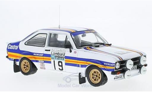Diecast model cars Ford Escort 1/18 Sun Star MK II RS 1800 No.19 Rothmans Rallye WM RAC Rallye 1980 mit Decals T.Mäkinen/M.Holmes Ford Escort 1/18 Sun Star MK II RS 1800 No.19 Rothmans Rallye WM RAC Rallye 1980 mit Decals T.Mäkinen/M.Holmes diecast model cars