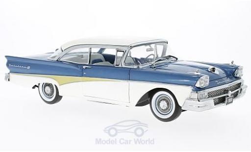 Diecast model cars Ford Fairline 1958 1/18 Sun Star Failane 500 HardTop metallic blue/white 1958 Around The World Ford Fairline 1958 1/18 Sun Star Failane 500 HardTop metallic blue/white 1958 Around The World diecast model cars
