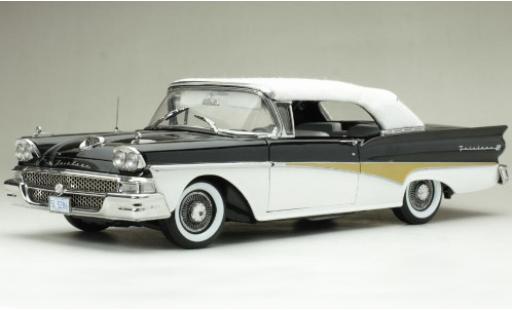 Diecast model cars Ford Fairlane 1/18 Sun Star 500 Convertible black/white 1958 Ford Fairlane 1/18 Sun Star 500 Convertible black/white 1958 diecast model cars
