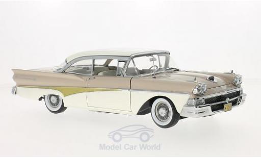 Diecast model cars Ford Fairline 1/18 Sun Star 500 HardTop beige/white Ford Fairline 1/18 Sun Star 500 HardTop beige/white diecast model cars