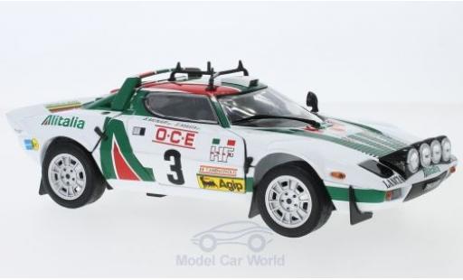 Diecast model cars Lancia Stratos Rallye 1/18 Sun Star HF No.3 Alitalia Rallye WM Rallye Marokko 1976 S.Munari/S.Maiga Lancia Stratos Rallye 1/18 Sun Star HF No.3 Alitalia Rallye WM Rallye Marokko 1976 S.Munari/S.Maiga diecast model cars