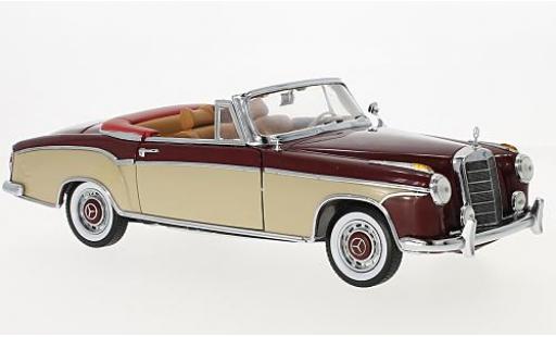 Diecast model cars Mercedes 220 1/18 Sun Star SE Cabriolet red/beige 1958 Mercedes 220 1/18 Sun Star SE Cabriolet red/beige 1958 diecast model cars