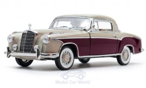 Diecast model cars Mercedes 220 1/18 Sun Star SE Coupe beige/red 1959 Mercedes 220 1/18 Sun Star SE Coupe beige/red 1959 diecast model cars