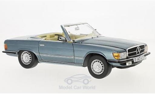 Mercedes 350 1/18 Sun Star SL metallic blue 1977 diecast model cars