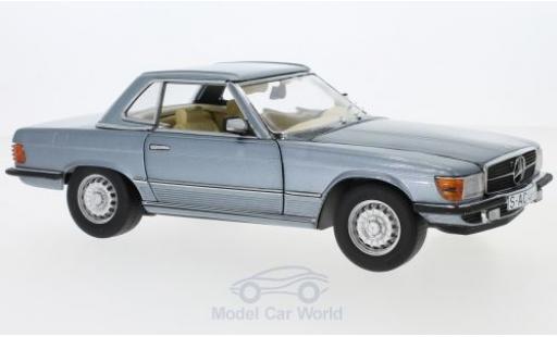Mercedes 350 1/18 Sun Star SL (R107) metallic blue 1977 HardTop diecast model cars