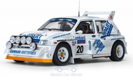 Diecast model cars MG Metro 1/18 Sun Star 6R4 No.20 Unipart Rallye WM RAC Rallye 1986 H.Toivonen/N.Wilson MG Metro 1/18 Sun Star 6R4 No.20 Unipart Rallye WM RAC Rallye 1986 H.Toivonen/N.Wilson diecast model cars