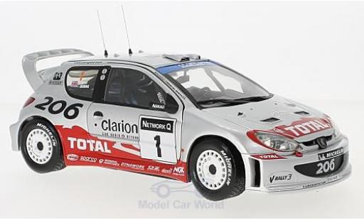 Peugeot 206 WRC 1/18 Sun Star WRC No.1 WRC Rallye Großbritannien 2002 R.Burns/R.Reid diecast model cars