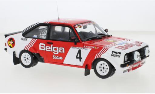 Diecast model cars Ford Escort 1/18 Sun Star MkII RS 1800 No.4 Belga Haspengouw Rallye 1981 Ford Escort 1/18 Sun Star MkII RS 1800 No.4 Belga Haspengouw Rallye 1981 diecast model cars