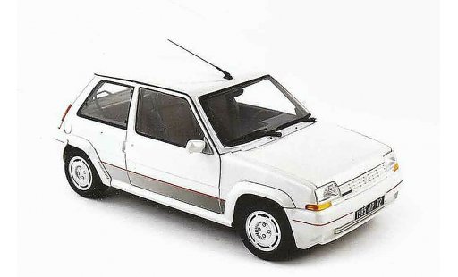 Renault 5 Phase 1 1/18 Norev GT Turbo 1 white diecast model cars