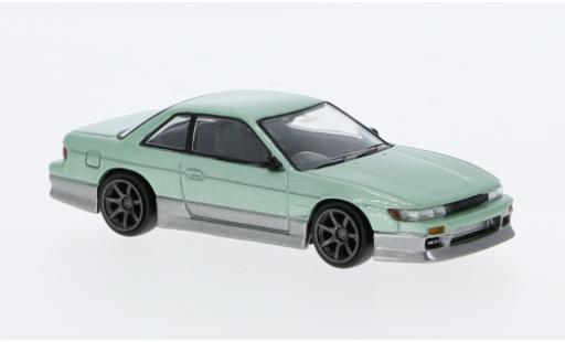 Diecast model cars Nissan Silvia 1/64 Tarmac Works (S13) Vertex metallise grün/grau 1:64 Nissan Silvia 1/64 Tarmac Works (S13) Vertex metallise grün/grau 1:64 diecast model cars