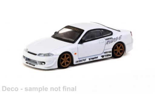 Diecast model cars Nissan Silvia 1/64 Tarmac Works (S15) VERTEX metallise white Nissan Silvia 1/64 Tarmac Works (S15) VERTEX metallise white diecast model cars