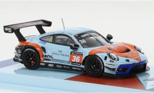 Porsche 992 GT3 R 1/64 Tarmac Works 911 (991) No.36 Gulf 12h Coppa Florio Sizilien 2020 diecast model cars