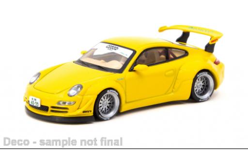 Diecast model cars Porsche 997 RWB 1/64 Tarmac Works 911  yellow Notting Hill Porsche 997 RWB 1/64 Tarmac Works 911  yellow Notting Hill diecast model cars