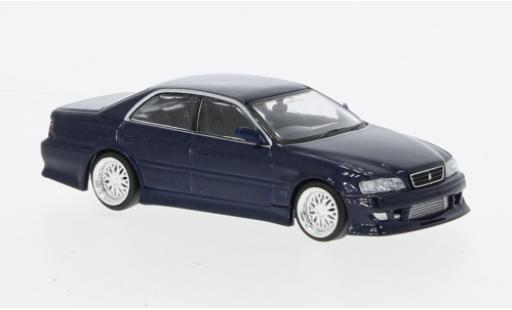 Toyota Chaser 1/64 Tarmac Works (JZX100) Vertex blue foncé RHD diecast model cars