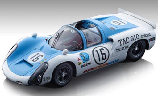 Diecast model cars Porsche 910 1/18 Tecnomodel No.16 Taki Racing Organisation Japan Grand Prix Car Race Fuji 1969 H.Kazato/H.Hasegawa Porsche 910 1/18 Tecnomodel No.16 Taki Racing Organisation Japan Grand Prix Car Race Fuji 1969 H.Kazato/H.Hasegawa diecast model cars