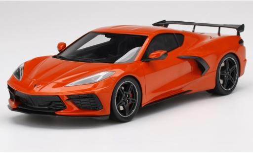 Diecast model cars Chevrolet Corvette 1/18 Top Speed C8 Stingray orange 2019 Chevrolet Corvette 1/18 Top Speed C8 Stingray orange 2019 diecast model cars