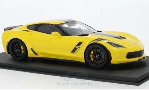 Diecast model cars Chevrolet Corvette C7 1/18 Top Speed Grand Sport yellow/black 2017 Chevrolet Corvette C7 1/18 Top Speed Grand Sport yellow/black 2017 diecast model cars