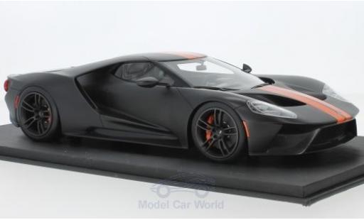 Diecast model cars Ford GT 1/18 Top Speed matt-black/orange Ford GT 1/18 Top Speed matt-black/orange diecast model cars