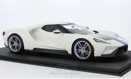 Diecast model cars Ford GT 1/18 Top Speed white/blue Ford GT 1/18 Top Speed white/blue diecast model cars