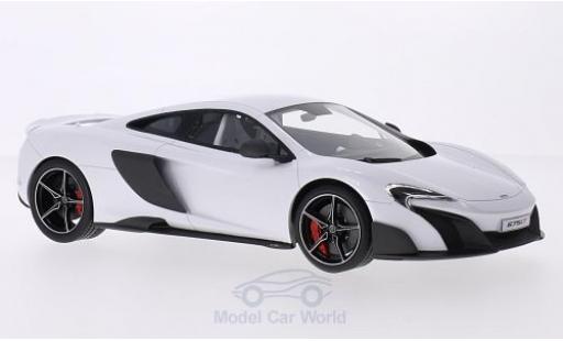 Diecast model cars McLaren 675 1/18 Top Speed LT metallic white 2015 McLaren 675 1/18 Top Speed LT metallic white 2015 diecast model cars
